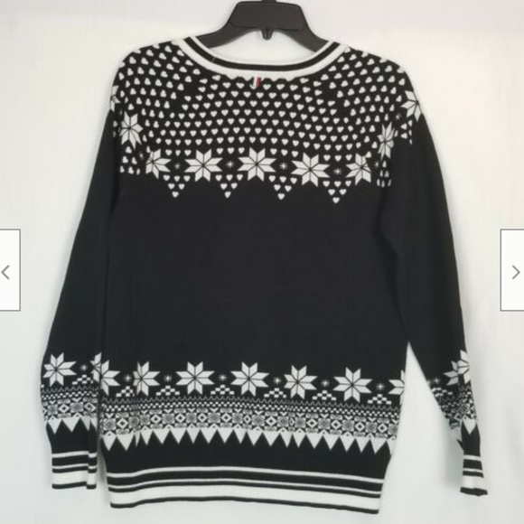 Tommy Hilfiger Size M Black and White Sweater - Picture 4 of 7